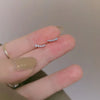 Silver Needle Simple Zircon Crystal Gold Silver Plated Earrings Jewelry Gift Butterfly Flower Girls Earrings - Image 11