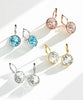 Gold Color Classic Bella Drop Earring for Women Wedding Birthday Crystals from Austria Round Cut Dangle Pierced Jewelry - Image 2