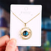 Blue Starry Sky Planet Pendant Necklace Light Zircon Stars And Moon Clavicle Chain Necklace Jewelry Gift - Image 5