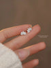 Lotus Flower Stud Earrings with Petal Details - Image 13