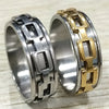 20pcs Rotatable Men Ring Stainless Steel Spinner Ring Cross Spin Rotating Ring 8mm Wedding Band Man Punk Ring Party Jewelry - Image 13