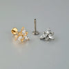 1pcs Titanium CZ Horse eye Flower Cartilage Earring Stud 16G Internally Threaded Sun Helix Ear Tragus Piercing Jewelry - Image 4