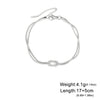 Love Knot Double Snake Chain Bracelet in Stainless Steel - Image 9