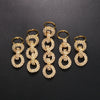 Stonefans 5pcs Tassel Ring Sets for Women Finger Anillos Jewelry Adjustable Rhinestone Nail Decoration Accessories Set