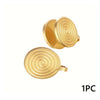 for Swelling Pressure Earrings Stainless Steel Black Color Spiral Cartilage Ear Cuff Non Piercing Earrings Gold Color - Image 8