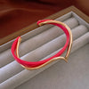 White Acrylic Bracelets Board Bend Metal Bangles Women Hand Bracelets Geometric C shaped Opening Bracelets Jewelry Gifts K - Image 7