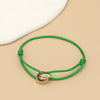 Simple Unisex Bracelet 3 Metal Round Circle Accessory Adjustable Men's Rope Bracelet for Women Jewelry Gifts - Image 12