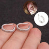 Round Cubic Zirconia Hoop Earrings in Gold-Tone or Silver-Tone - Image 9