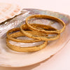 Multi-size Glossy Bulge Oval Shape Bangles Gold Plated Stainless Steel Women Jewelry - Image 6