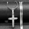 Catholic Cross Amulet Crystal Pendant Men Chain Necklace Gold Color Stainless Steel Necklaces Jewelry Masculino N4930S02 - Image 16
