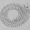 14mm Iced Out Prong Cuban Link Chain Necklace for Men Women 2 Row Rhinestone Paved Miami Rhombus Hip Hop Jewelry - Image 8