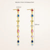 Silver Colored Zircon Round Cubic Zirconia Stone Drop Earrings Women Shape Earring Classic Sparkling Earring - Image 6