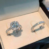 Simple Elegant Round/Square CZ Rings for Women Silver Color Engagement Wedding Party Female Ring Jewelry - Image 10