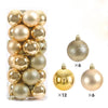 24Pcs 3/4/6CM Christmas Balls Big Ball Christmas Tree Pendant Ornaments for Party Decor Year Navidad Gifts Accessory - Image 17