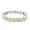Happy Bangle Paved Diamond Enamel Beaded Bracelets For Women Boho Gold Color Elastic Bracelets - Image 34