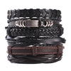 Bracelet Viking Bracelet For Men Hand Bracelets Woven Skull Hand Jewelry Adjustable Leather Set viking man bracelet - Image 22