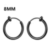 1Pair Round Circle Spring Ear Clip Non Piercing Earrings Fake Earrings Gift for Men Women Jewelry - Image 13