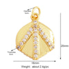 Fish Monta Ray Marine Organism Sea Conch Shell Nautil Coral Branch Charm Pendant,Gold Plated Zircon Jewelry Finding Supplies - Image 20