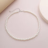Simple Imitation-Pearl Beaded Short Choker Necklace for Men White Beaded Chains on Neck Accessories Jewelry - Image 12