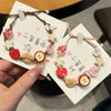 Lovely Apples Charm Bracelet for Girls with Brown Cord Fun and Stylish Accessory for Women Ladies Jewelry - Image 4