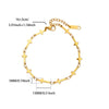 Stainless Steel Beaded Snake Chain Bracelet in Gold-Tone with 19 cm Length - Image 25
