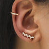Bohemian Gold Color No Piercing Crystal Rhinestone Leaves Ear Cuff Earrings for Women Wedding Jewelry - Image 5