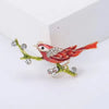 Magpie Brooch Cute Bird Flower Enamel Rhinestone Corsage Pin Clothing Accessories Jewelry - Image 17