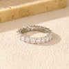 Dazzling Eternity Band Rings Silver Stackable Ring For Women Jewelry - Image 4