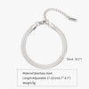 Gold Silver Color Stainless Steel Flat Chain Bracelet For Men Retro Jewelry Accessories Women Wrap Bangle - Image 5