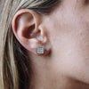 Fake Piercing Strong Magnetic Ear Clip For Men Iced Out Zircon Hip Hop Punk Silver Color Magnet Earrings Women Gifts -5 - Image 2