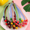Dopamine 3D Fruit Beaded Necklace Bohemian Retro Pomegranate Strawberry Tomato Choker Exaggerated Bracelet Bikini Jewelry Gift - Image 4