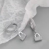 Cute Snowflower Christmas Earring Pave Cubic Zirconia Hoop Earrings for Women Christmas Jewelry - Image 8