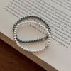 French Retro Single Zircon Pearl Bracelet for Women Simple Handmade Beaded Elegant Jewelry Birthday Gifts for Female - Image 6