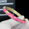 Double Bangle Vintage Cloisonne Bangle Traditional Chinese Hollow Out Flower Bangle Vintage Ethnic Women's Hand Bracelet - Image 7