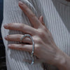 Bfclub Silver Color Rings for Women Simple Geometric Handmade Irregular Retro Ring Gold Big Allergy For Birthday Gift - Image 3