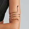1PCS Punk Coiled Snake Spiral Upper Arm Cuff Armlet Armband Bangle Women Jewelry Egypt Swirl Snake Arm Cuff Armlet - Image 2