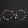 2Pcs/set Magnet Couple Bracelets Heart Attraction Bracelet Stainless Steel Charm Simple Cuban Chains Key Lock Jewelry Gifts - Image 9