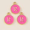 10pcs Rose Red Color Cute Double Sided Mini Alphabet 26 Letters Charm Pendants for Name Jewelry Necklace Bracelet Earring - Image 16