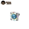 10pcs Implant Grade Titanium 16G 2mm2.5mm/3mm/4mm CZ Internally Threaded Helix Ear Cartilage Tragus Stud Piercing Ends - Image 9