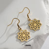 Gold Color Earrings Drop Stainless Steel Classic Jewelry for Woman Plant Charms Flower of Life Maple Leaf Snowflake Gift - Image 8