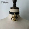 Punk Medical Waste Pendant Pu Leather Adjustable Choker Rock Casual Necklace - Image 8