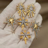 Design Classic Zirconia Star Stud Earrings for Women Jewelry Crystal Earrings - Image 6