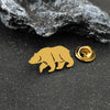Metal costume brooch. Golden polar bear stainless steel brooch, used as a chest badge pin, as a carrying case decoration - Image 5
