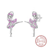 Silver Hoop Earrings Studs Drop Earring for Women Birthday Party Wedding Engagement Jewelry Gifts - Image 9