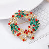 Christmas Brooch Pin Snowman Santa Claus Boot Garland Jewelry Gift Christmas Decoration Brooches - Image 12