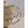 Adjustable Minimalist Stainless Steel Hollow Cuff Bracelet Bangle Distinctive Geometric Jewelry - Image 4