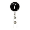 26 English Letters Brooch A-Z Initial Round Glass Ball Pendant Retractable Badge Reel For Women Gifts Jewelry - Image 14