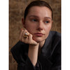 Imitation Pearl Water Drop Finger Ring Women 316L Stainless Steel Elegant Gold Platinum Plated Jewelry - Image 3