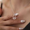Stainless Steel Lotus Flower Necklace Gold Plated Spiritual Necklaces For Women Yoga Jewelry - Image 2
