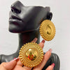 Gold Plated Earrings Jewelry for Women Weddings Design Circle Clip Earrings for Dubai Engagement Bride Hoop Earrings - Image 1